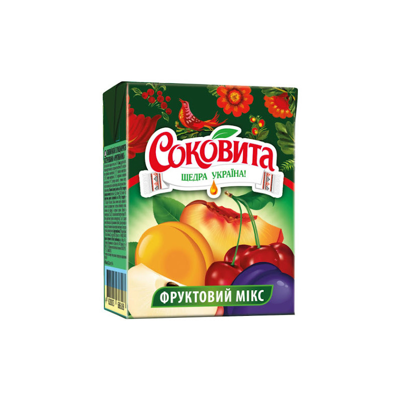 X178 SOKOVITA MIXED FRUITS JUICE DRINK (27X200ML)