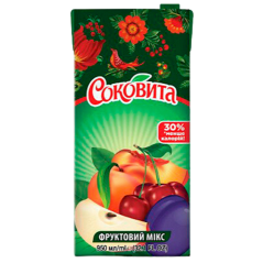 X166 SOKOVITA MIXED FRUIT JUICE DRINK (12X0.95)