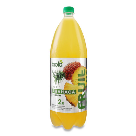 X147 BIOLA SPARKLING DRINK PINAPPLE (6X2L)