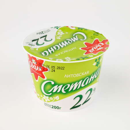 P113 SOUR CREAM ,,LITOVSKAJA ,,SVALIA'' 22%FAT (12X380G)