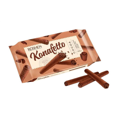 K214 ROSHEN KONAFETTO COCOA WAFER ROLLS COCOA CREAM(15X140G)