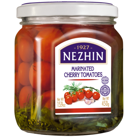 K467 NIZHYN MARINATED CHERRY TOMATOES (12X450G)