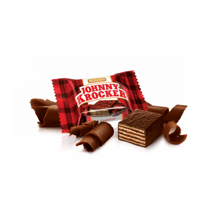 K216 ROSHEN "JOHNNY KROCKER" WAFERS CHOCO FLAVOUR (4X1KG)