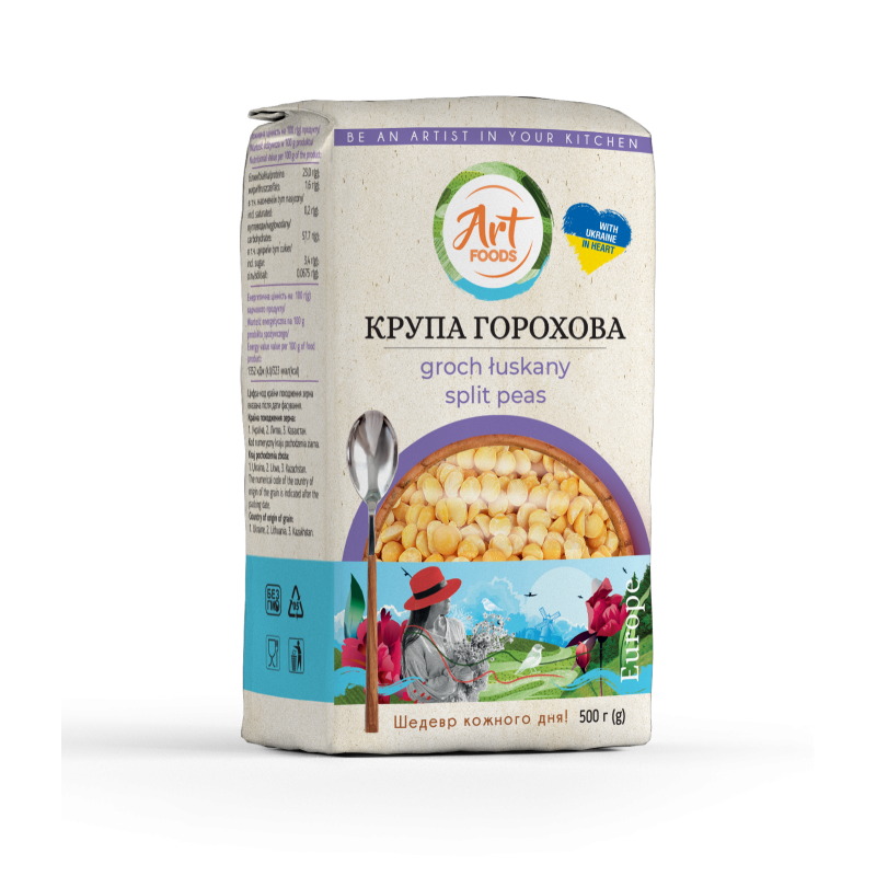 K751 ART FOODS SPLIT PEAS (12X800G)