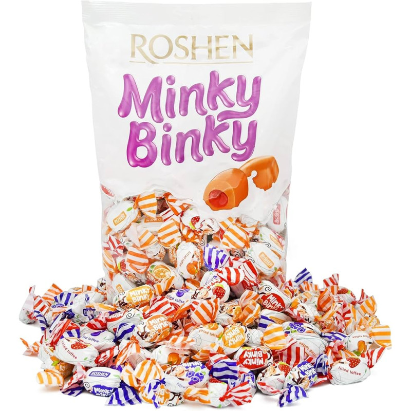 K332 ROSHEN MINKY BINKY TOFEE WITH JELLY (6X1KG)