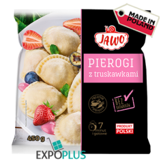 C449 JAWO PIEROGI Z TRUSKAWKAMI (12X450G)