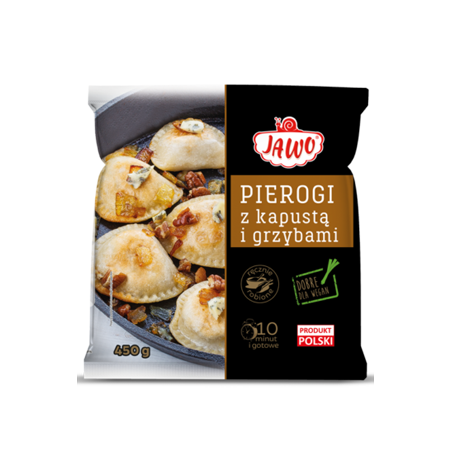 C329 JAWO PIEROGI Z KAPUSTA I GRZYBAMI 12X450G