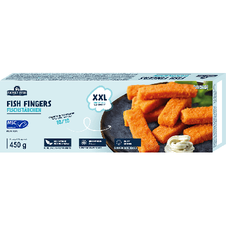 C397 FAMILY FISH PALUSZKI RYBNE PANEROWANE XXL(10X450G)