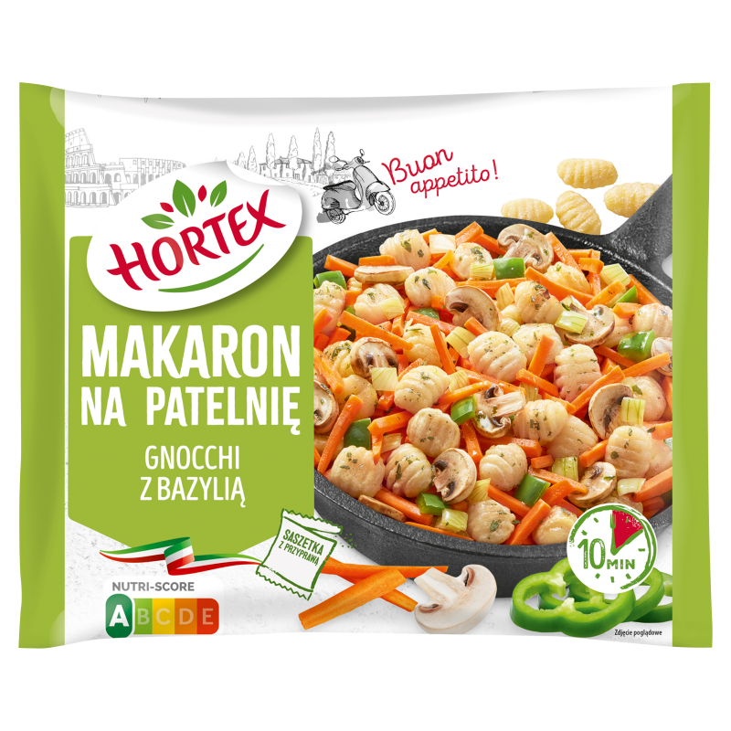 C511 HORTEX MAKARON NA PAT GNOCCHI Z BAZYLIA (8X450G)