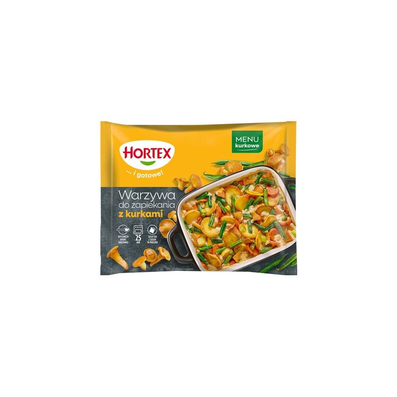 C492 HORTEX WARZYWA DO ZAPIEKANIA Z KURKAMI 14X450G