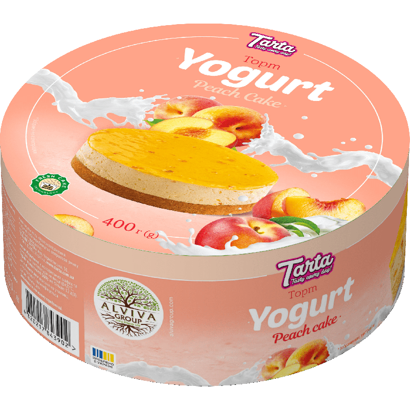 C270 TARTA YOGURT PEACH CAKE (2X400G)