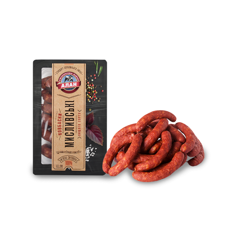 A557 ALAN SEMI SMOKED SAUSAGE MYSLYVSKI(8X250) ORDER BY PCS