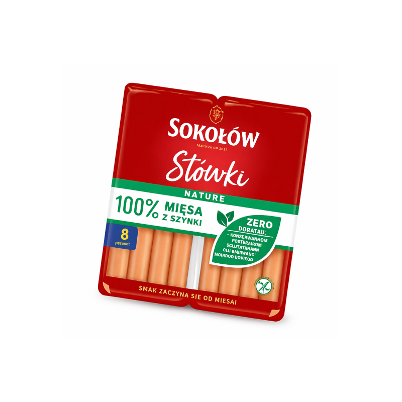 A143 SOKOLOW STOWKI PAROWKI Z SZYNKI DUOPACK(2X80G)X10