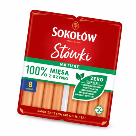 A143 SOKOLOW STOWKI PAROWKI Z SZYNKI DUOPACK(2X80G)X10