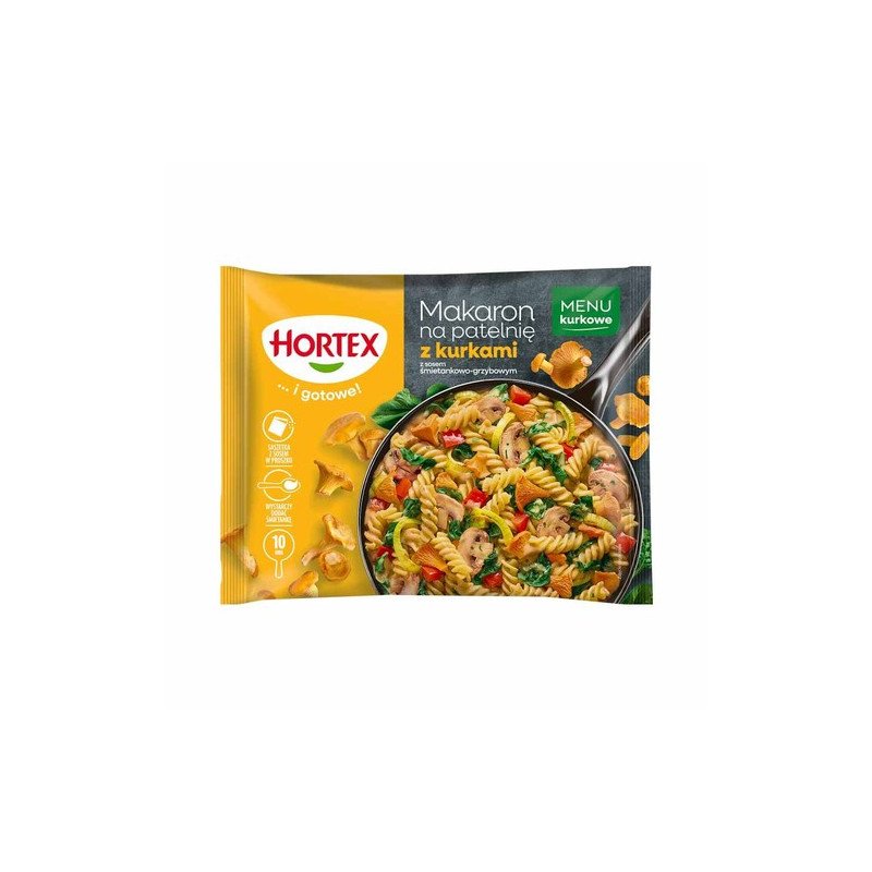C495 HORTEX MAKARON NA PAT. Z KURKAMI SMETANKA-GRZYBY 14X450
