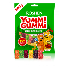 K343 ROSHEN YUMMI GUMMI MINI BEAR MIX (14X165G)