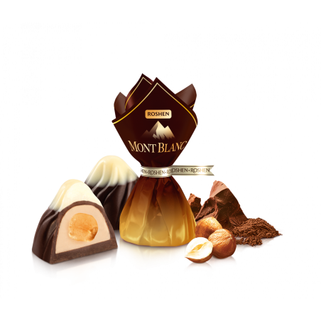 K809 ROSHEN MONT BLANC CHOCOLATES WITH WHOLE HAZELNUT(4X1KG)