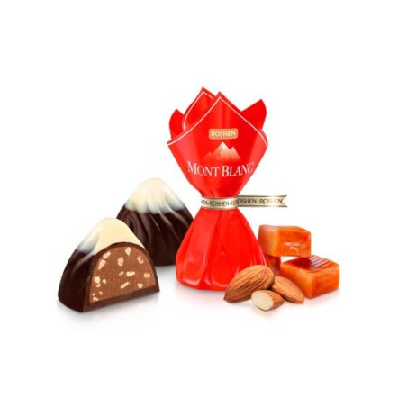 K808 ROSHEN MONT BLANC CHOCOLATES CARAMELIZED ALMOND(4X1KG)