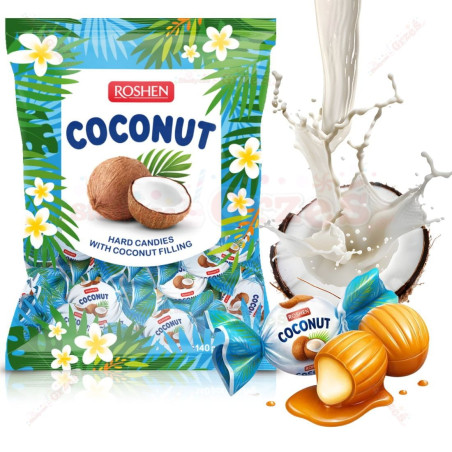 K798 ROSHEN COCONUT CANDIES WITH COCONUT FILLING (7X1KG)