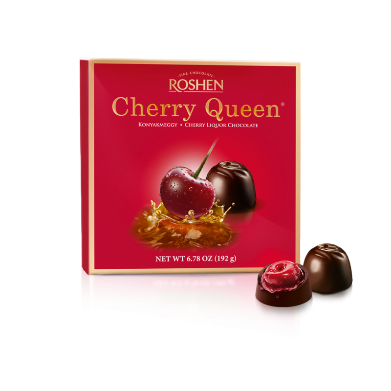 K342 ROSHEN CHERRY QUEEN LIQUOR CHOCOLATES (10X192G)
