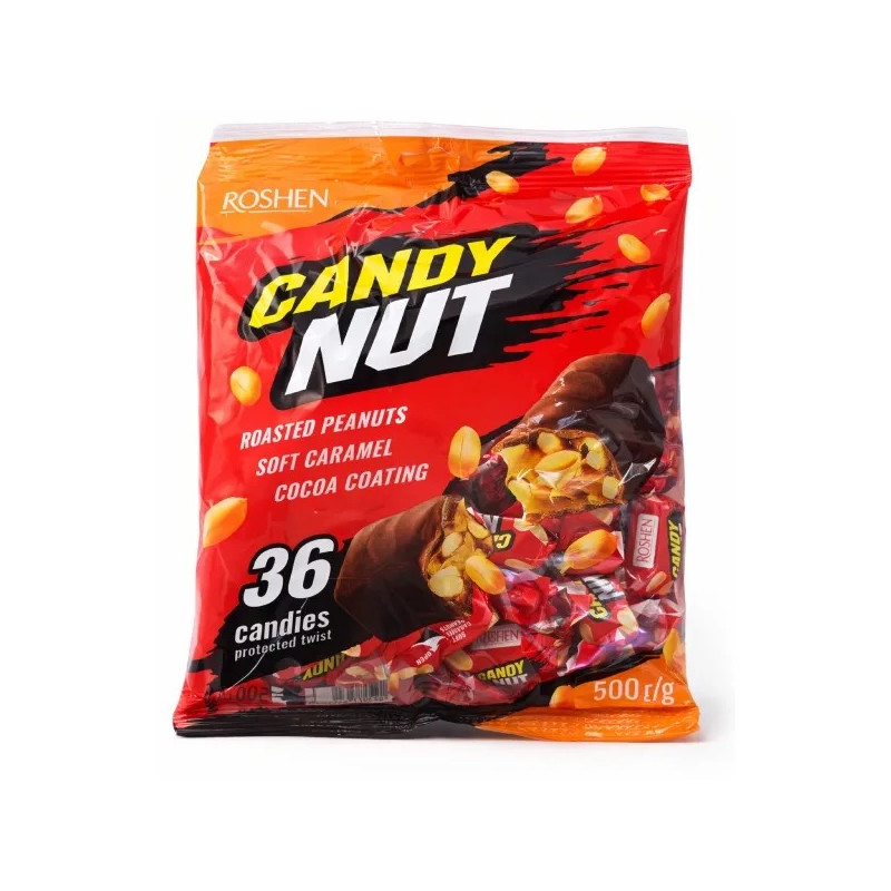K864 ROSHEN CANDY NUT CARAMEL&PEANUTS COCOA COATING(10X500G)