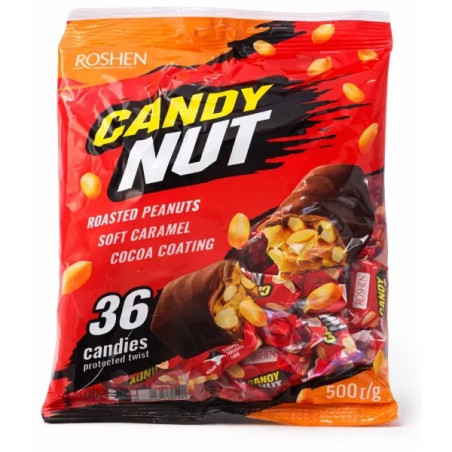 K864 ROSHEN CANDY NUT CARAMEL&PEANUTS COCOA COATING(10X500G)