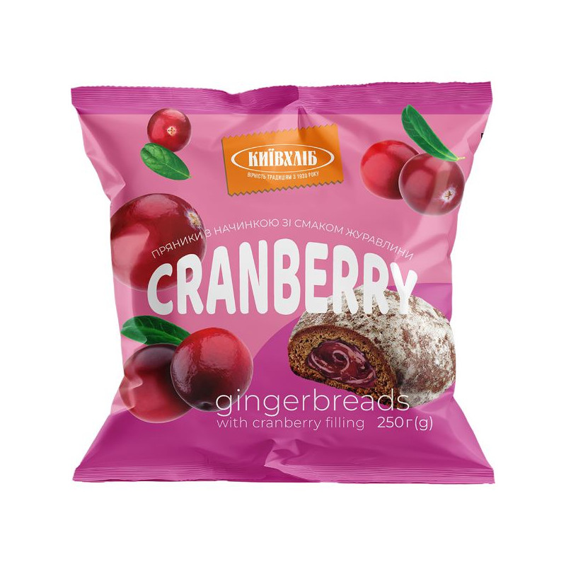 K749 KYIVHLIB GINGERBREAD WITH CRANBERRY (12X250G)