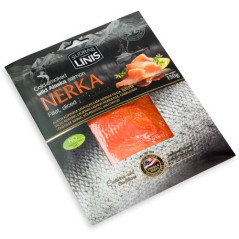 C005 COLD SMOKED ALASKA SALMON NERKA FILLET, SLICED(12X150G)