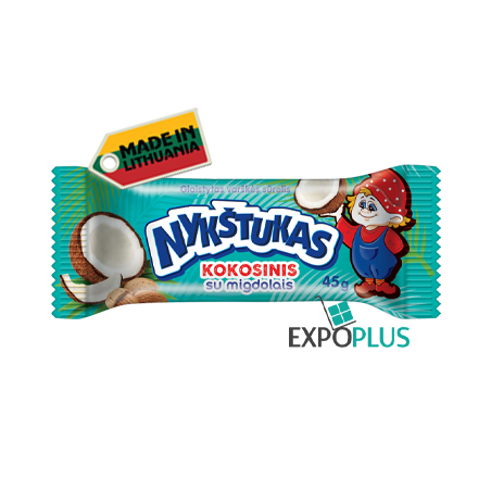 C062 NYKSTUKAS COCONUT ALMOND (144X45G)