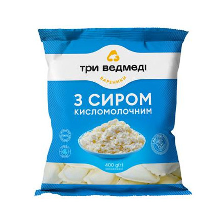 C880 THREE BEARS VARENYKY WITH SWEET CURD (10X400G)