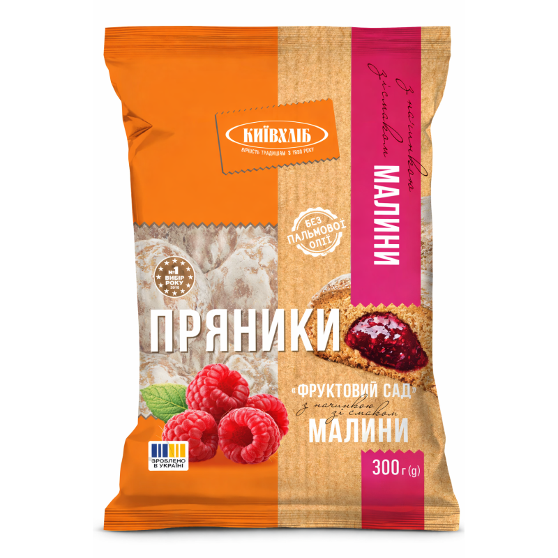K609 KYIVHLIB GINGERBREAD FRUIT GARDEN RASPBERRY (10X300G)