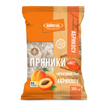 K612 KYIVHLIB GINGERBREAD FRUIT GARDEN APRICOT (10X300G)