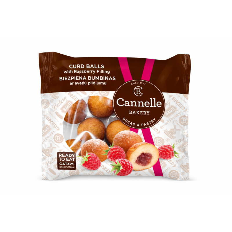 C613 CANNELLE BAKERY CURD BALLS WITH RASBERRY FILLING (12X21