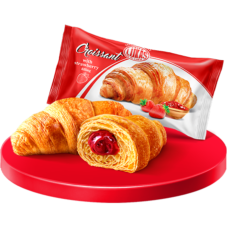K722 LUKAS CROISSANT STRAWBERRY (24X45G)