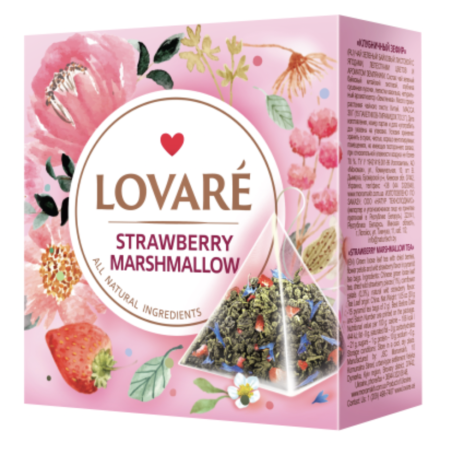 K695 LOVARE TEA STRAWBERRY MARSHMALLOW 15*2G (12X30GR)