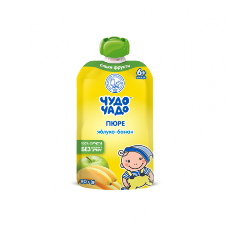 K771 CHUDO-CHADO PUREE APPLE-BANANA ORGANIC (16X90G)