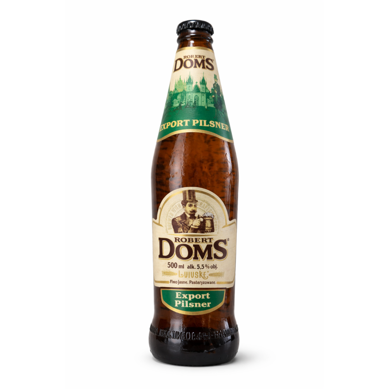 N256 ROBERT DOMS EXPORT PILSNER 20X0.5L 5.5%ALC. CARLSBERG UKRAINE
