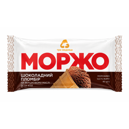 C897 THREE BEARS PLOMBIR MORZHO COCOLATE WAFFLE CUP (26X80G)