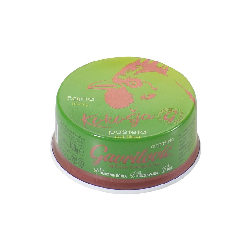 F002 GAVRILOVIC PASTETA KOKOSJA (16X100G)