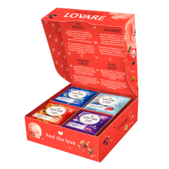 K830 LOVARE ASSORTED BLACK TEA" BAGGED 32*2G X7
