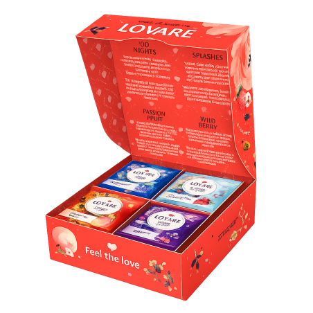 K830 LOVARE ASSORTED BLACK TEA" BAGGED 32*2G X7