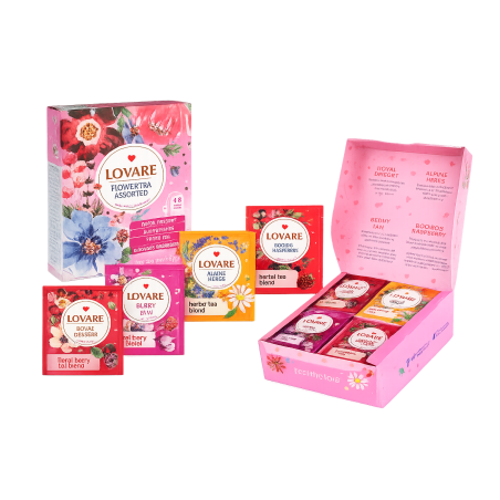 K832 LOVARE ASSORTED FLOWER TEA" PACKAGED 32*1.5GX7