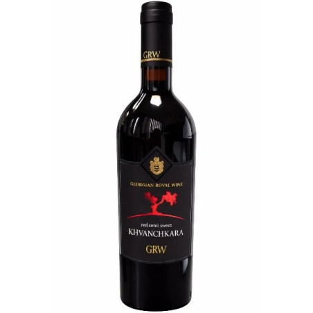N089 GRW KVANCHKARA WINE RED SEMI SWEET ALK. 11% (6X0.75