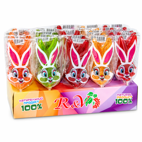 K289 R&V CARAMEL LOLLIPOP BUNNIES (30X20G)