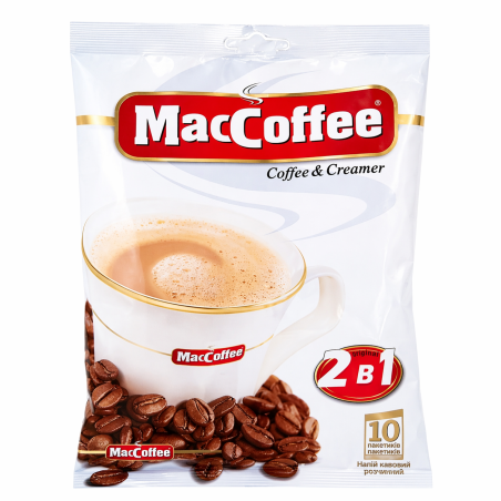 K841 MACCOFFEE 2 IN 1 SUGAR FREE 50X120G (12 G X 10 SACHETS)