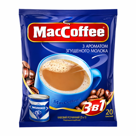 K842 MACCOFFEE 3 IN 1 CONDENSED MILK 25X360G (18 G X 20