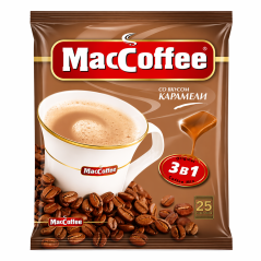 K843 MACCOFFEE 3 IN 1 CARAMEL 25X360G (18 G X 20 SACHETS