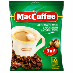 K845 MACCOFFEE 3 IN 1 HAZELNUT 15X180G (18 G X 10 SACHET