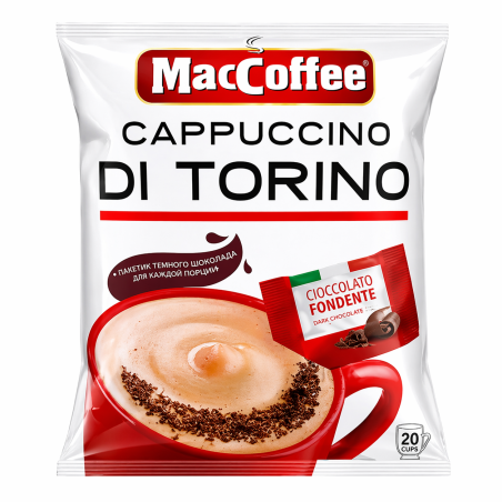 K846 MACCOFFEE CAPPUCCINO DI TORINO 20X250G (25GX10 SACHETS)