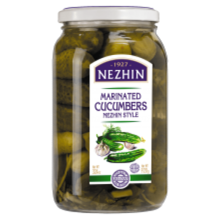K547 NIZHYN MARINATED CUCUMBERS NEZHIN STYLE (12X920G)
